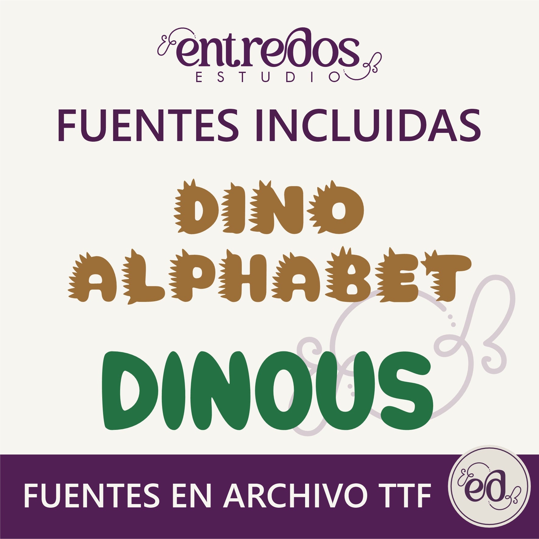 Caja sorpresa DINO BABY - Diseño digital imprimible para 1 año
