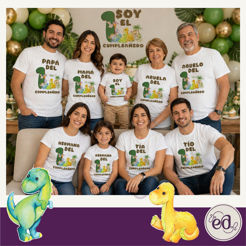 Diseño de estampado para camisas DINO BABY 1 Año