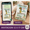 Invitación Digital Editable DINO BABY para 1 Año