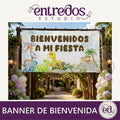 BANNER DE BIENVENIDA DINO BABY 1 AÑO